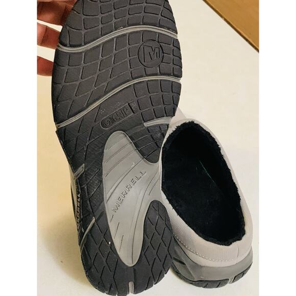 Merrell Shoes Women;s Size 7 Slate Nubuck Leather Slip On Comfort Clogs Mule - Picture 5 of 6